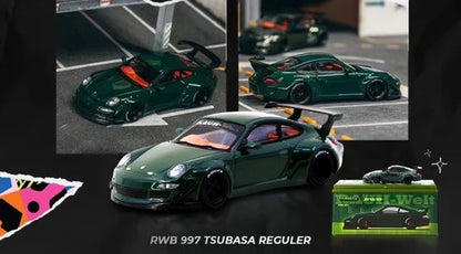 Tarmac Works 1/64 RWB 997 Green IDE 2025 Exclusive Event Model T64-TL057-GR