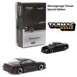 TARMAC WORKS GLOBAL64 1/64 VERTEX Nissan Silvia S14 Matt Black - 4th Stancegarage Taiwan Special Edition