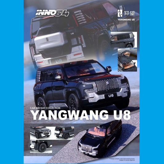 PREORDER INNO64 1/64 YANWANG U8 Black IN64-YWU8-BLACK (Approx. Release Date : Q2 2026 subject to the manufacturer's final decision)