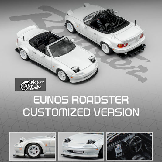 Micro Turbo 1/64 Custom MX5 Rocket Bunny - Metallic White MT6403C4
