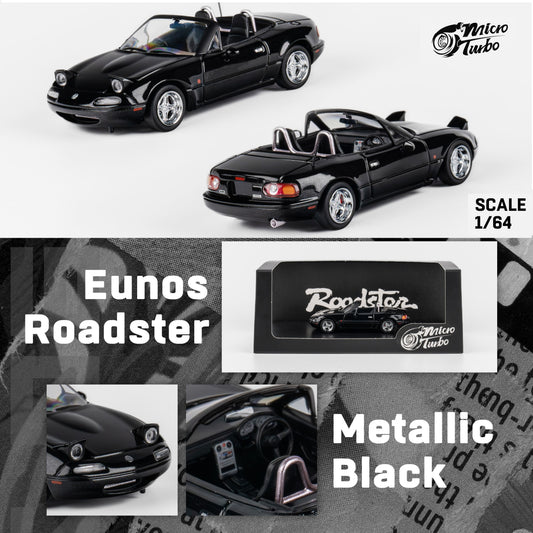 Micro Turbo 1/64 Custom MX5 - Metallic Black