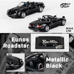 PREORDER Micro Turbo 1/64 Custom MX5 - Metallic Black (Approx. Release Date : JULY 2024 subject to manufacturer's final decision)