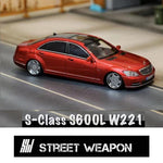 Street Weapon 1/64 S-Class S600L W221 - Red