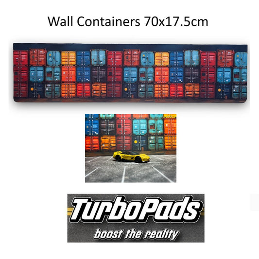 TurboPads 1/64 Wall Containers Background 70cm x 17.5cm