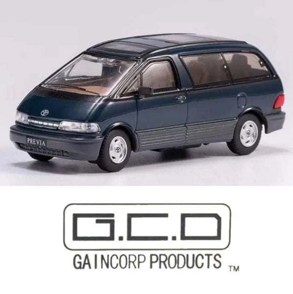 GCD 1/64 Toyota Previa Blue/Grey KS-06-110