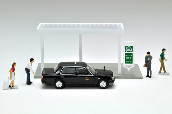 TOMYTEC Tomica Limited Vintage Neo Diocolle 64 04b Taxi stand (Toyota Crown Comfort included)