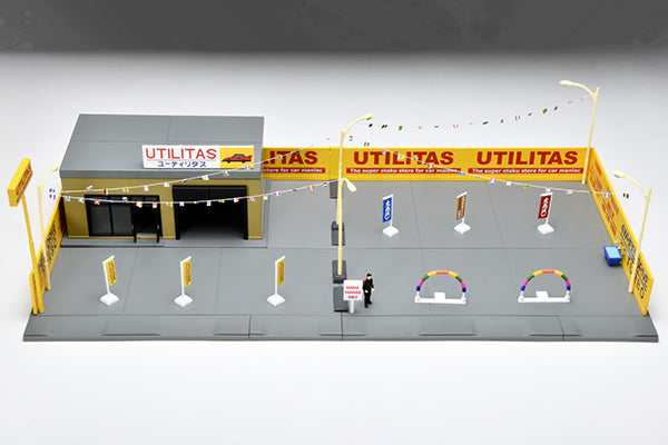 PREORDER TOMYTEC TOMICARAMA VINTAGE 04e Used Car Store "Utilitas"  (Approx. Release Date : FEBRUARY 2023 subject to manufacturer's final decision)