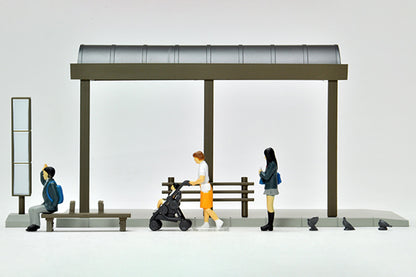 Tomytec 1/64 Diocolle 64 #05a Bus Stop 4543736312369