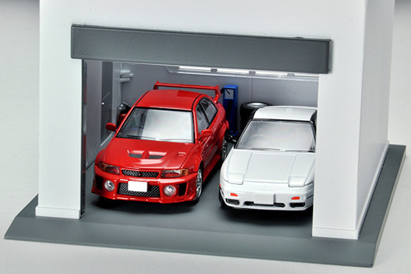 Tomytec 1/64 Tomicarama Vintage 08b Garage WHITE
