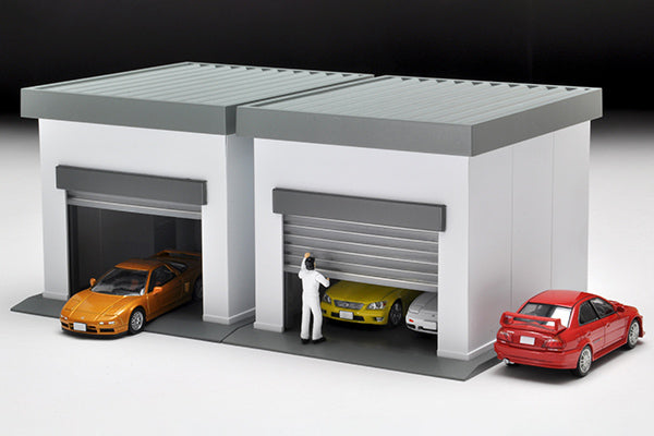 Tomytec 1/64 Tomicarama Vintage 08b Garage WHITE