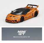 MINI GT 1/64 LB Works Lamborghini Huracan GT Borealis Orange LHD MGT00355-L