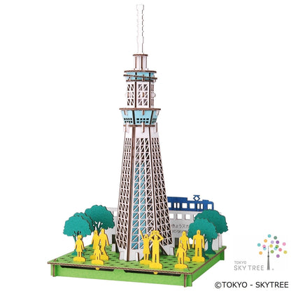 hacomo PUSU PUSU 3D Cardboard Model - TOKYO SKYTREE® 東京スカイツリー®
