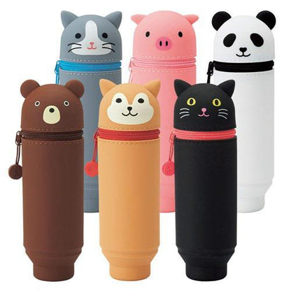 Animal "Standing" Pencil Case - 03 Black cat