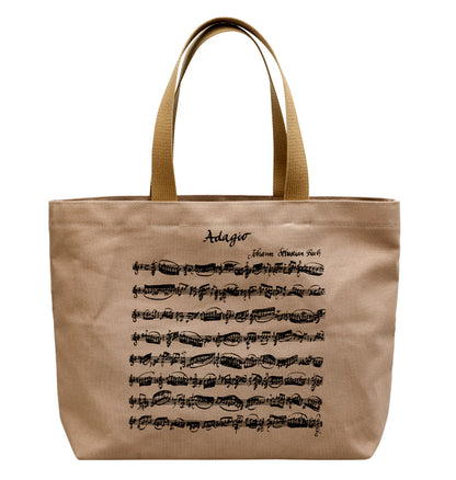 Canvas ADAGIO tote bag - Beige