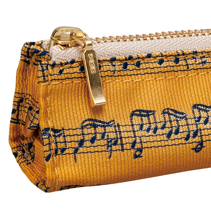 Music Score Pencil Case - Gold