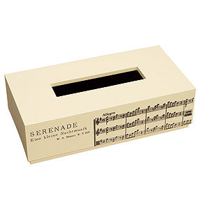 Mozart Serenade tissue box - Ivory 