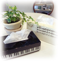 Mozart Serenade Tissue Box - Ivory