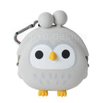 mimi OWL Silicone Coin Bag by 3D POCHI FRIENDS - Grey