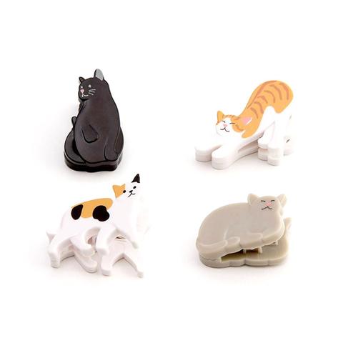 4pcs Midori Magnetic Clip Set - Cat