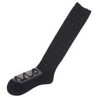 Kashi mixed upper dot high socks - Black