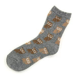 Owl pattern socks - Grey