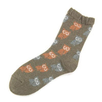 Owl pattern socks - Virrdian