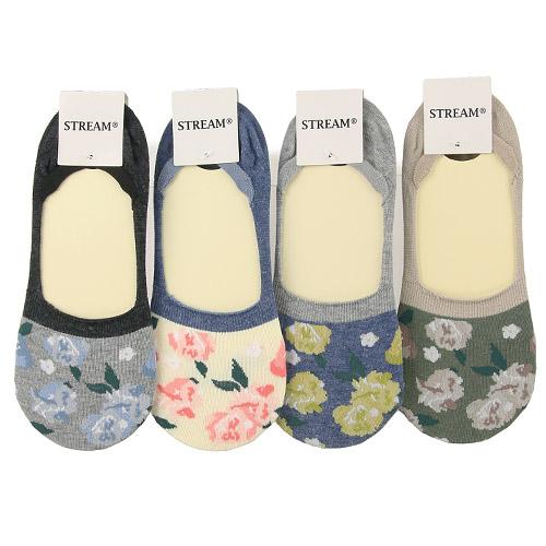 Peony pattern cover socks