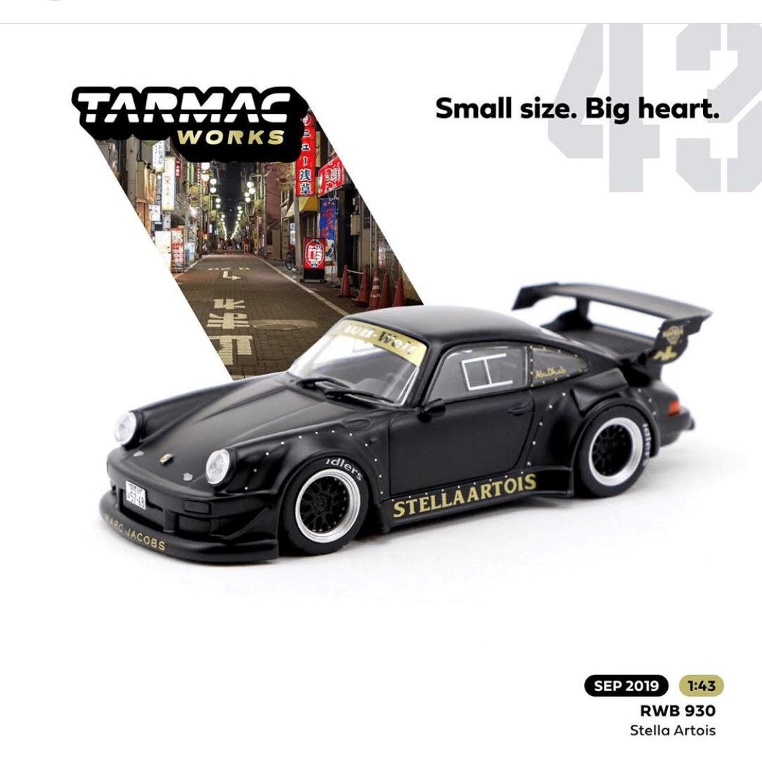 PREORDER Tarmac Works 1/43 RWB 930 Stella Artois Black