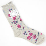 Maison Blanche Floral socks - Beige