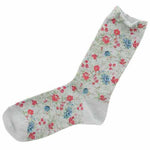 Flower pattern socks - Grey