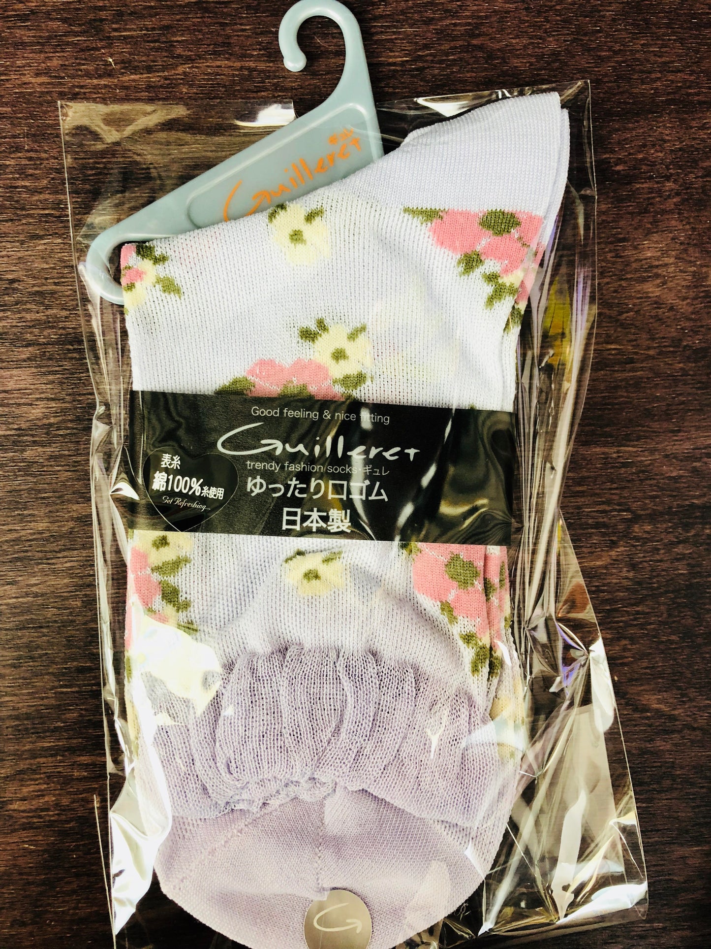 Floral pattern socks