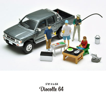 TOMYTEC Tomica Limited Vintage Neo Diocolle 64 Car Snap 14a BBQ2 (Toyota Hilux 4WD included)