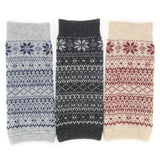 Arm & leg warmer snow pattern - Grey 