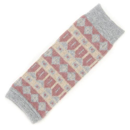 Arm & leg warmer geometric pattern - Grey