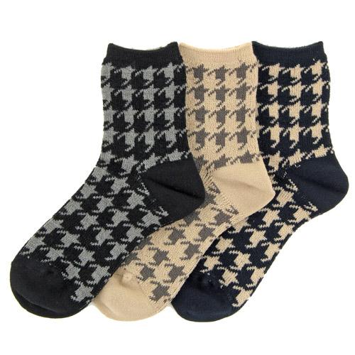 Thousand birds pattern socks - Black