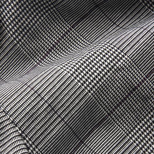 GUNZE Glen check pattern brushed leggings - Black L