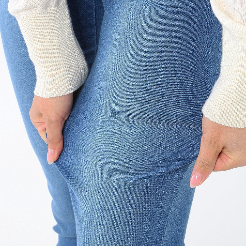 GUNZE LL Brushed Vintage Denim Legging
