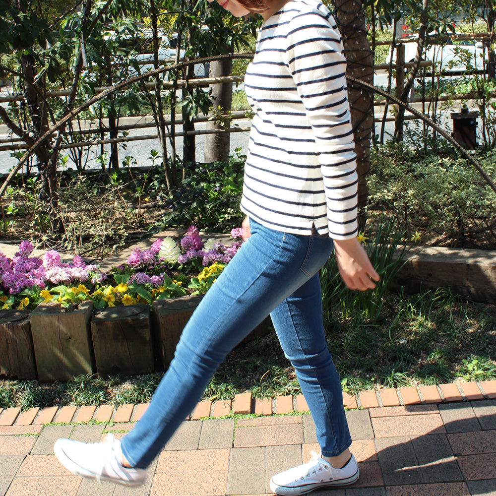 GUNZE LL Brushed Vintage Denim Legging