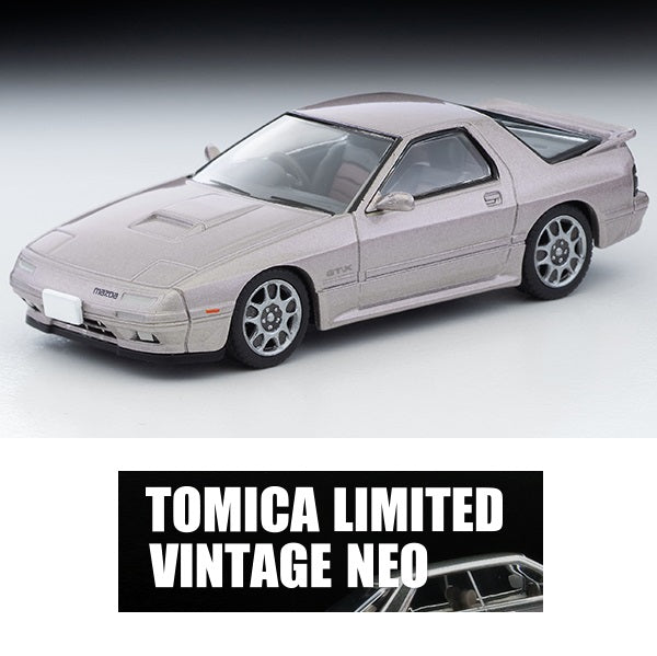 TOMYTEC TLVN 1/64 Mazda Savanna RX-7 GT-X (Winning Silver M) 1989 LV-N192h