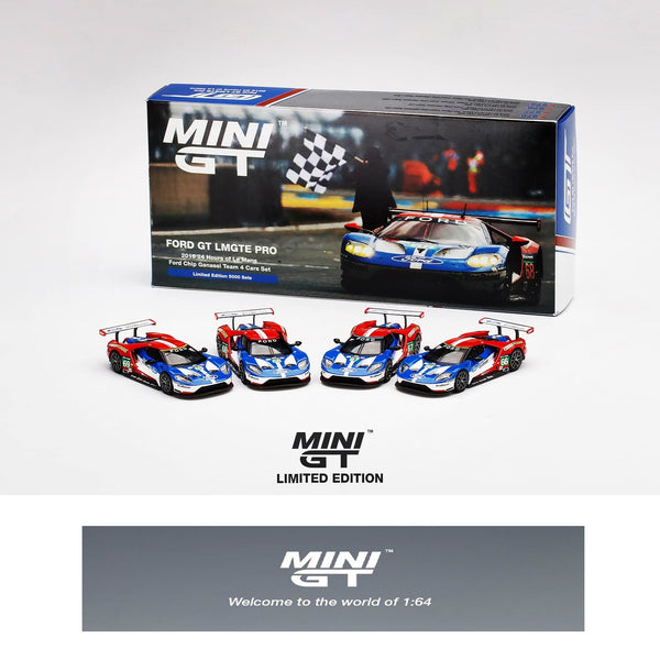 MINI GT 1/64 FORD GT LMGTE PRO 2016 LEMANS GANASSI 4 CAR SET / LIMITED EDITION OF 5000 MGT-S001
