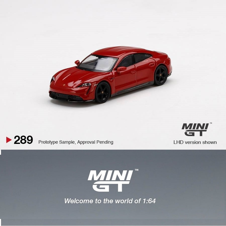 MINI GT 1/64 Porsche Taycan Turbo S Volcano Grey Metallic