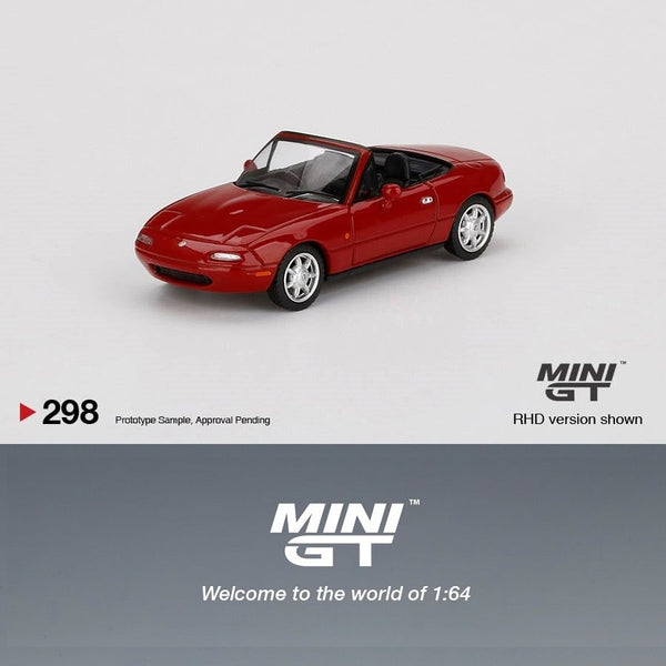 MINI GT 1/64 Eunos Roadster Classic Red RHD MGT00298-R