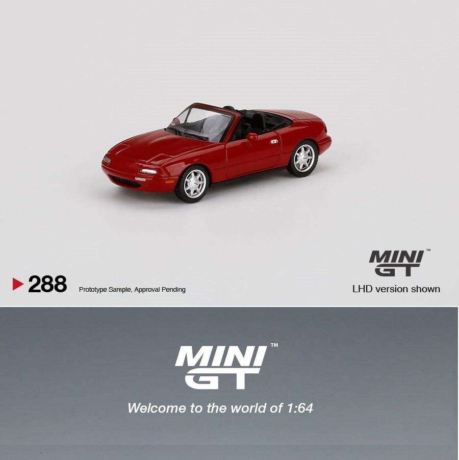 MINI GT 1/64 Mazda Miata MX-5 (NA) Classic Red LHD MGT00288