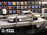 G-FANS 1/64 Diorama with LED Light NISSAN Double Storey Garage 710017