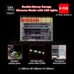 G-FANS 1/64 Diorama with LED Light NISSAN Double Storey Garage 710017