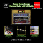 G-FANS 1/64 Diorama with LED Light JDM Double Storey Garage 710018