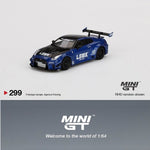 MINI GT 1/64 LB-Silhouette WORKS GT NISSAN 35GT-RR Ver.2  LBWK Blue RHD MGT00299-R