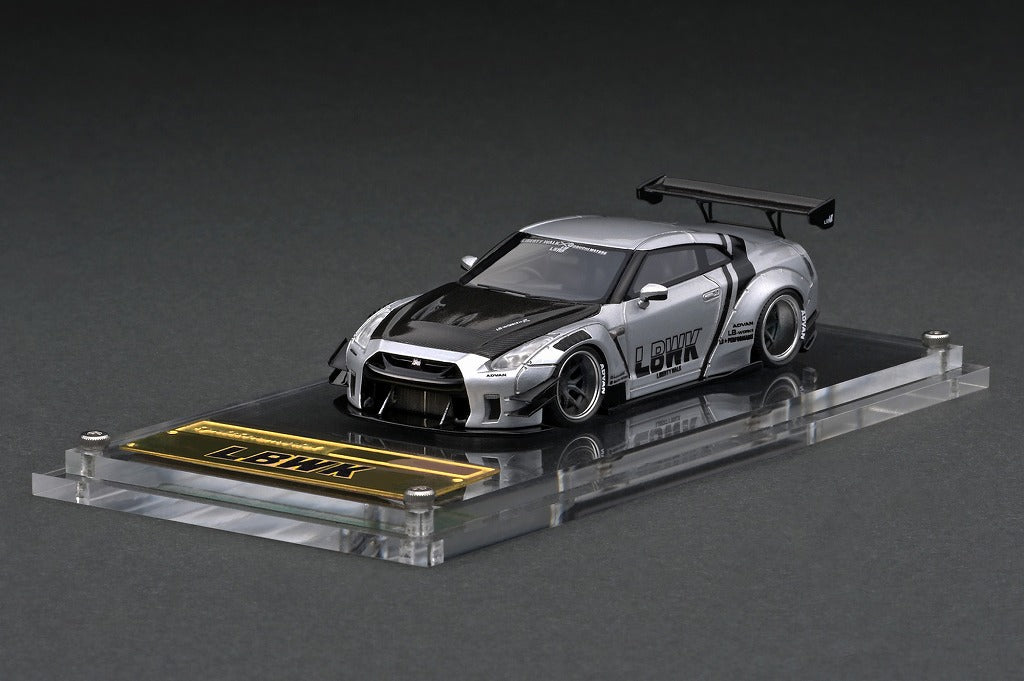 Ignition Model 1/64 HIGH-END RESIN MODEL LB-WORKS Nissan GT-R R35 type 2 Silver IG2369