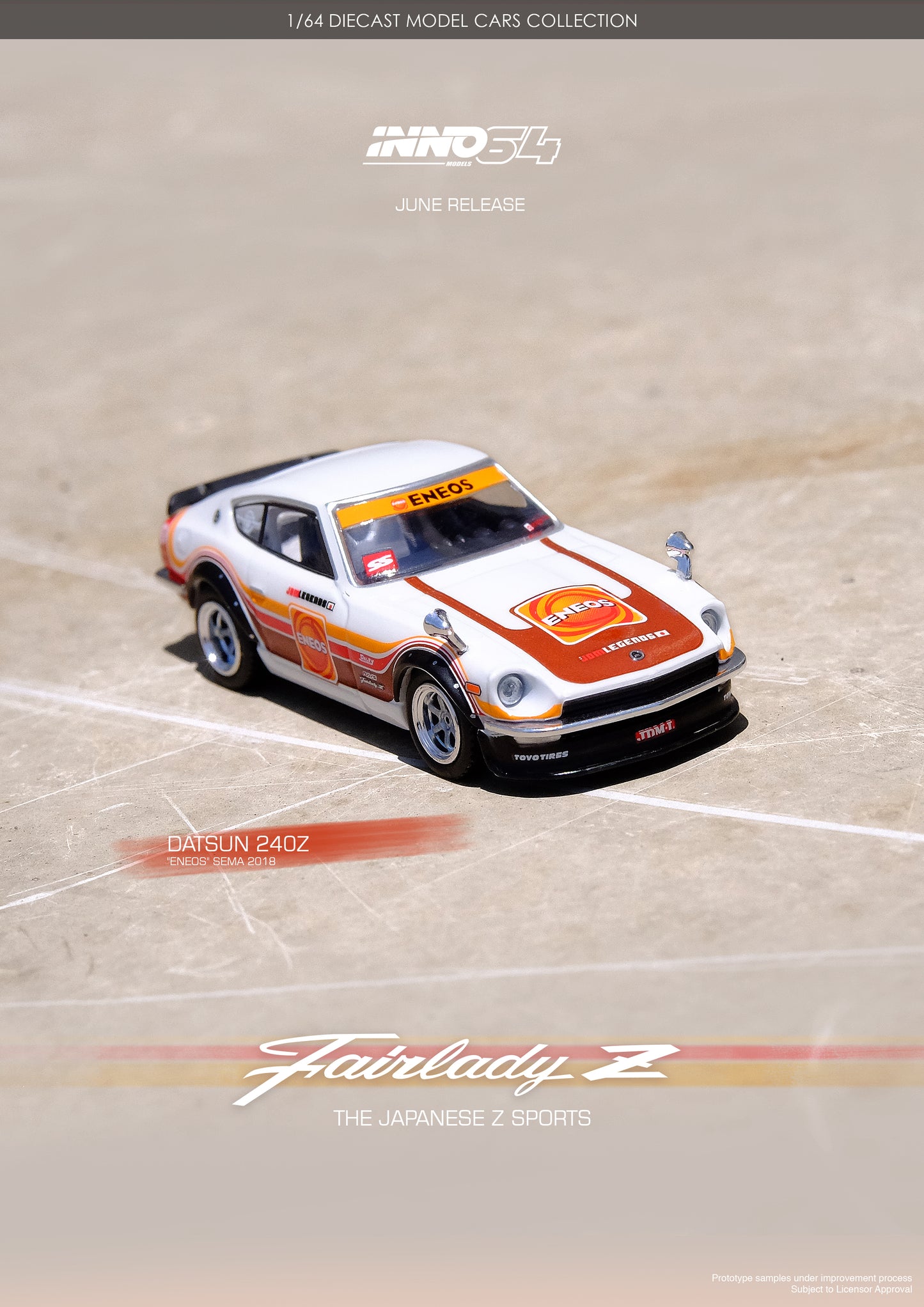 INNO64 1/64 DATSUN 240Z "ENEOS" Sema 2018 IN64-240Z-ENEOS
