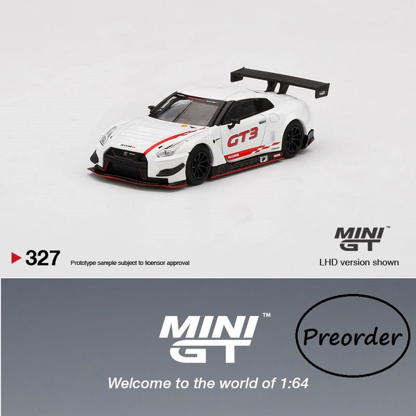 PREORDER MINI GT 1/64 Nissan GT-R NISMO GT3 2018 Presentation MGT00327-L (Approx. Release Date : JAN 2022 subject to manufacturer's final decision)